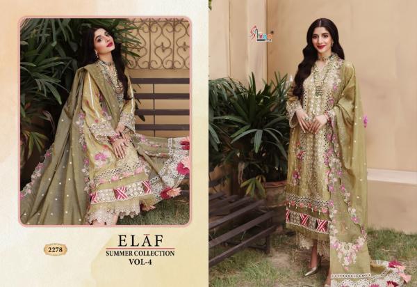  Shree Elaf Summer Collection 4 Cotton Designer Pakistani Salwar Suits Collection